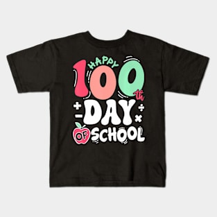 Happy 100 Days Of School Teacher 100Th Day Of School Kids T-Shirt
